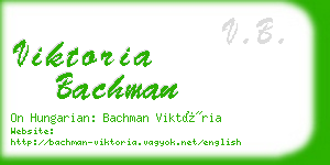 viktoria bachman business card